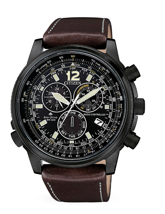 CITIZEN CRONO PILOT ACCIAIO RADIOCONTROLLATO