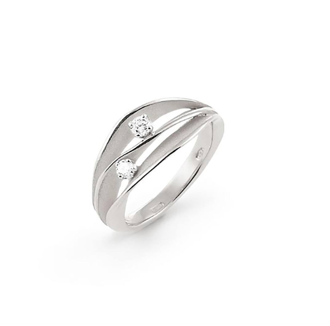 Annamaria Cammilli Anello Dune oro bianco ice
