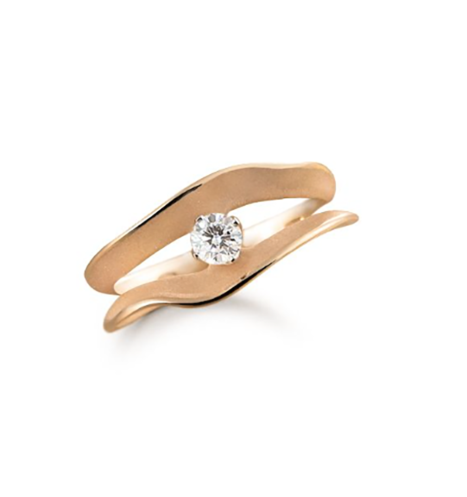 Annamaria Cammilli Anello Dune Assolo Oro Arancio Apricot
