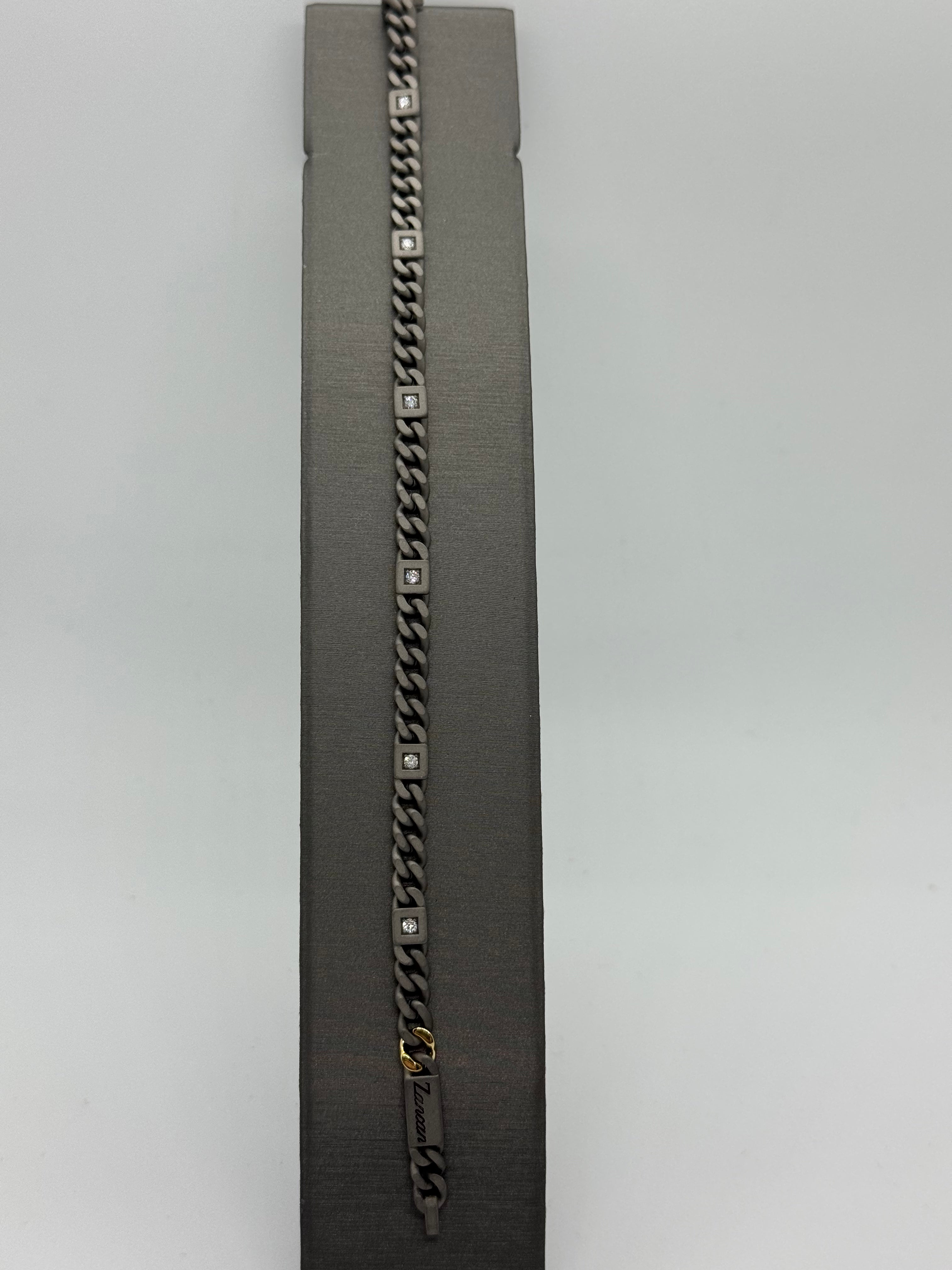 BRACCIALE ZANCAN TITANIO E ORO ETERNITY TITANIUM ETB259G