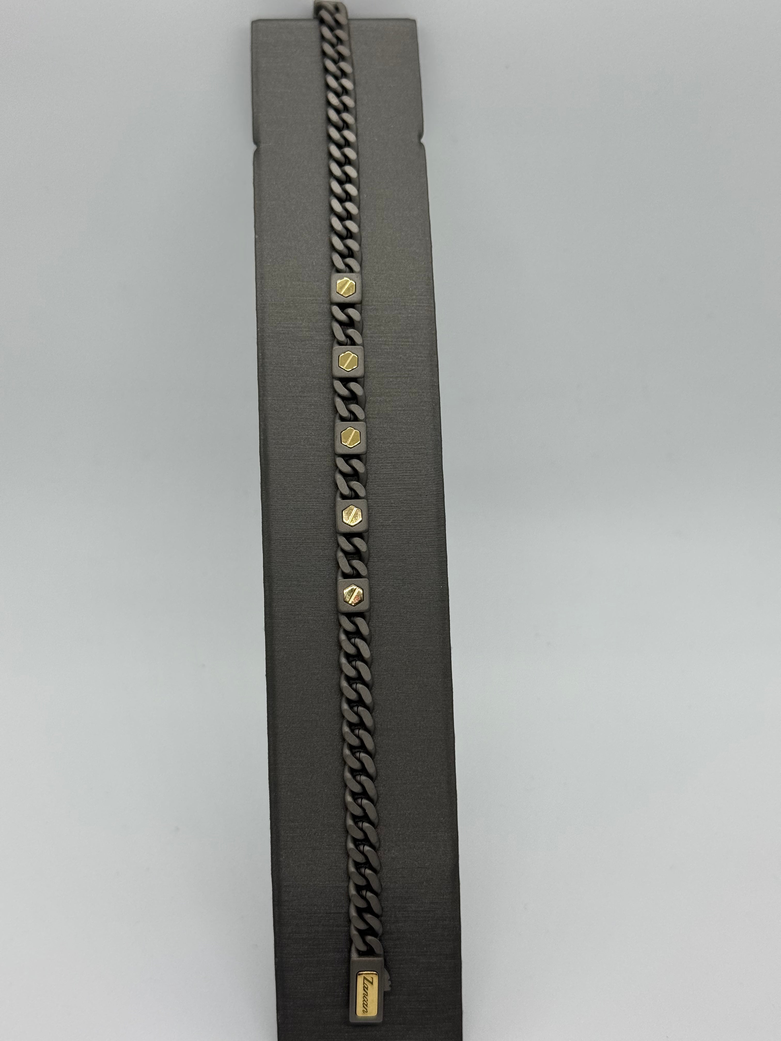 BRACCIALE ZANCAN TITANIO E ORO ETERNITY TITANIUM ETB291G