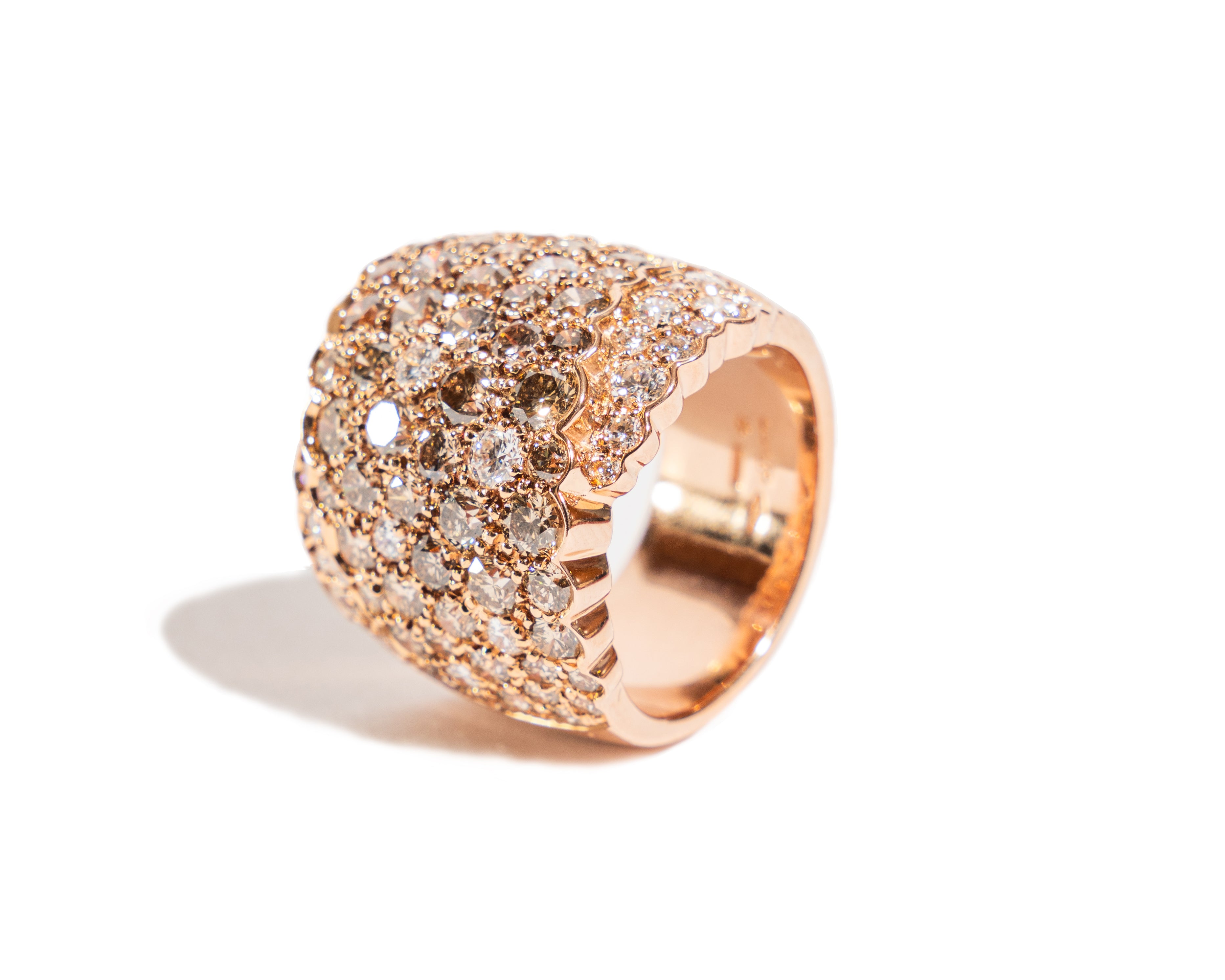 Leo Pizzo Anello oro rosa e brillanti