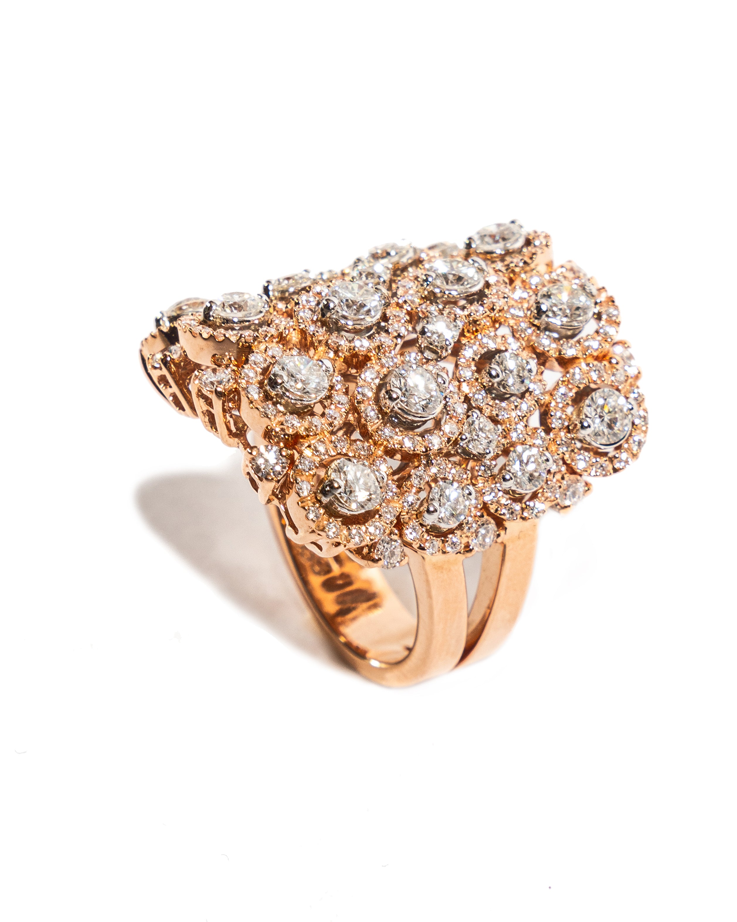 Leo Pizzo Anello oro rosa e brillanti
