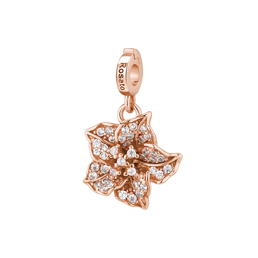 Charm STORIE arg 925/1000 galvanica rosa azalea