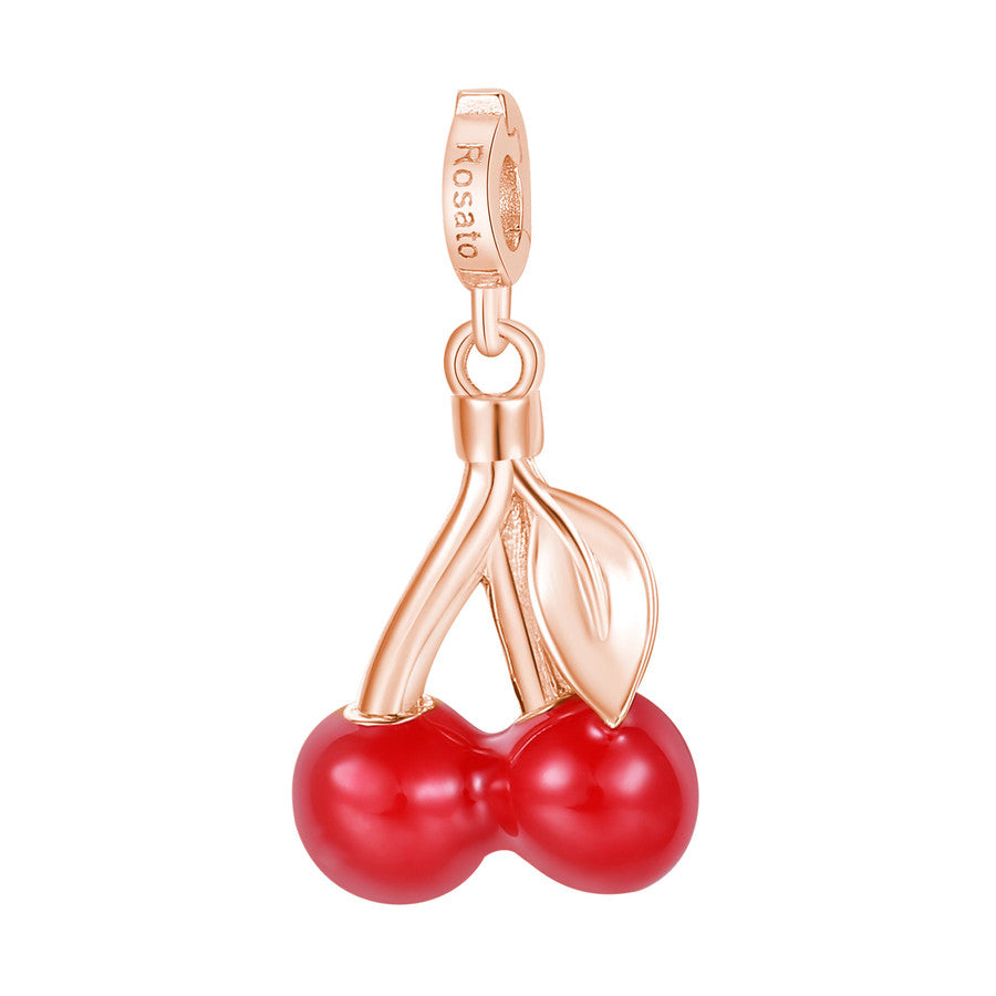 Charm STORIE argento 925/1000 ciliegie galvanica