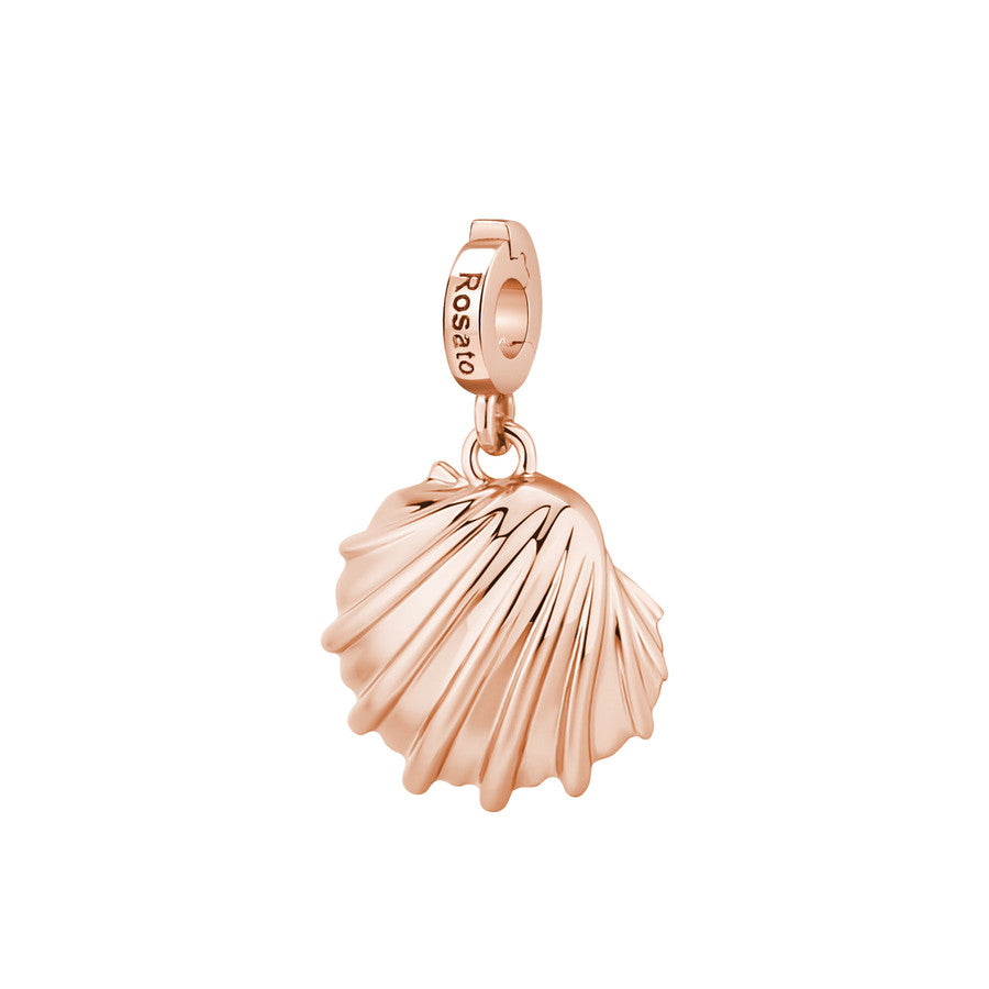 Charm STORIE argento 925/1000 conchiglia San Giacomo galvanica rosa