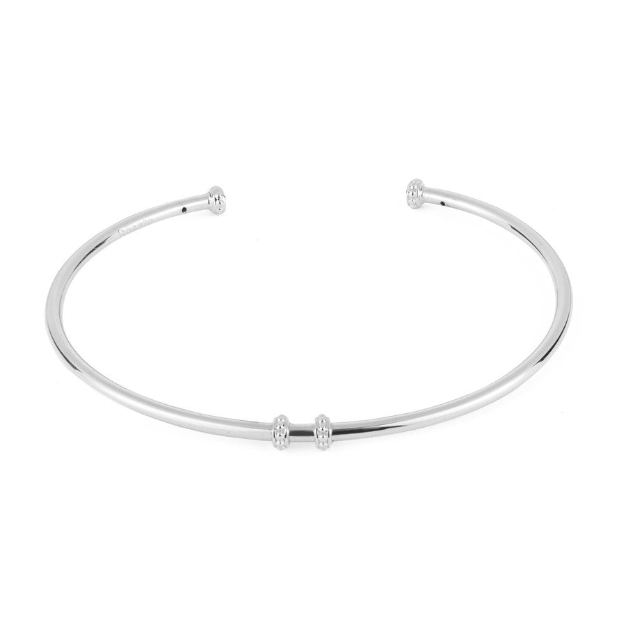 Bracciale STORIE argento 925/1000 rigido rodiato