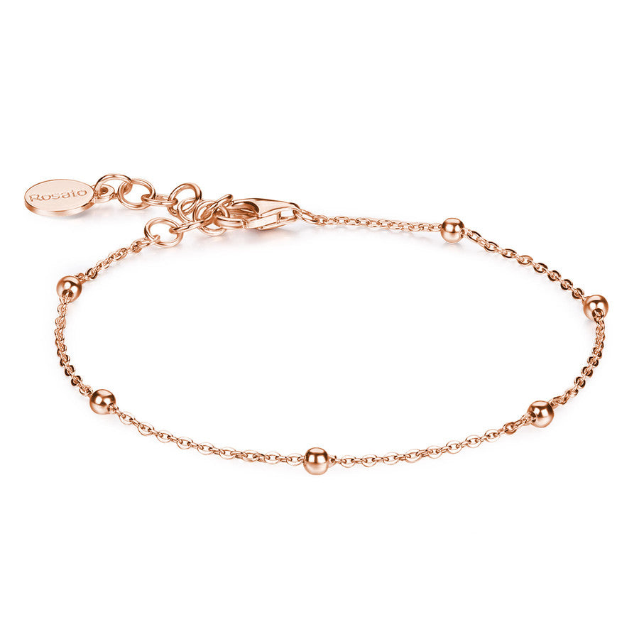 Bracciale STORIE, argento 925/1000, galvanica oro rosa