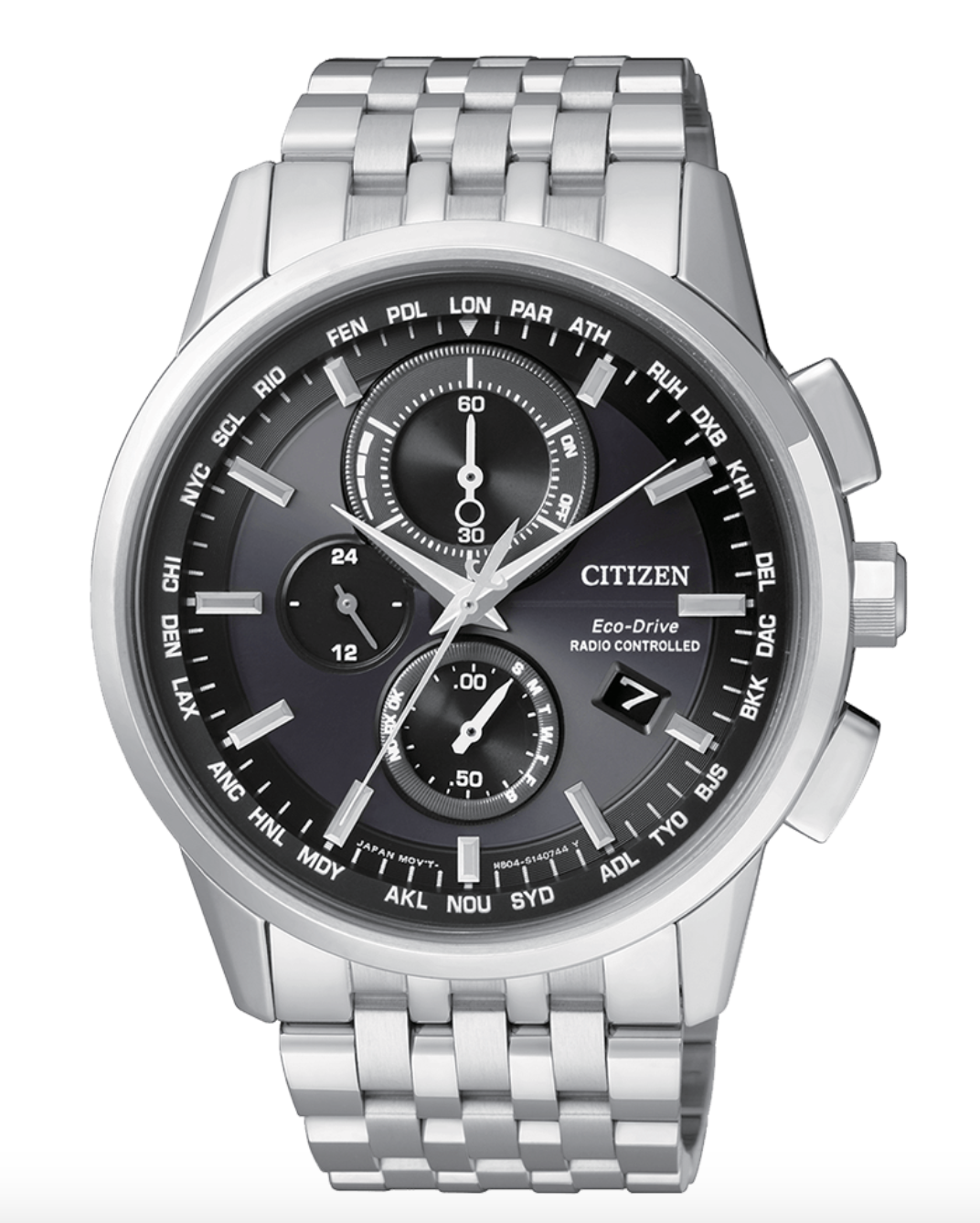 CITIZEN H804 RADIOCONTROLLATO CRONOMETRO ECODRIVE ACCIAIO