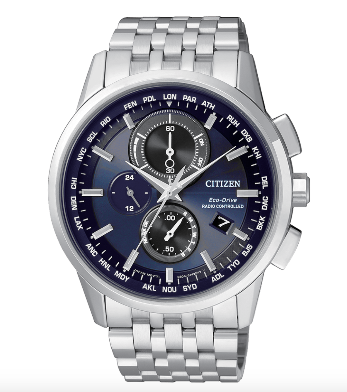 CITIZEN H804 RADIOCONTROLLATO CRONOMETRO ECODRIVE ACCIAIO