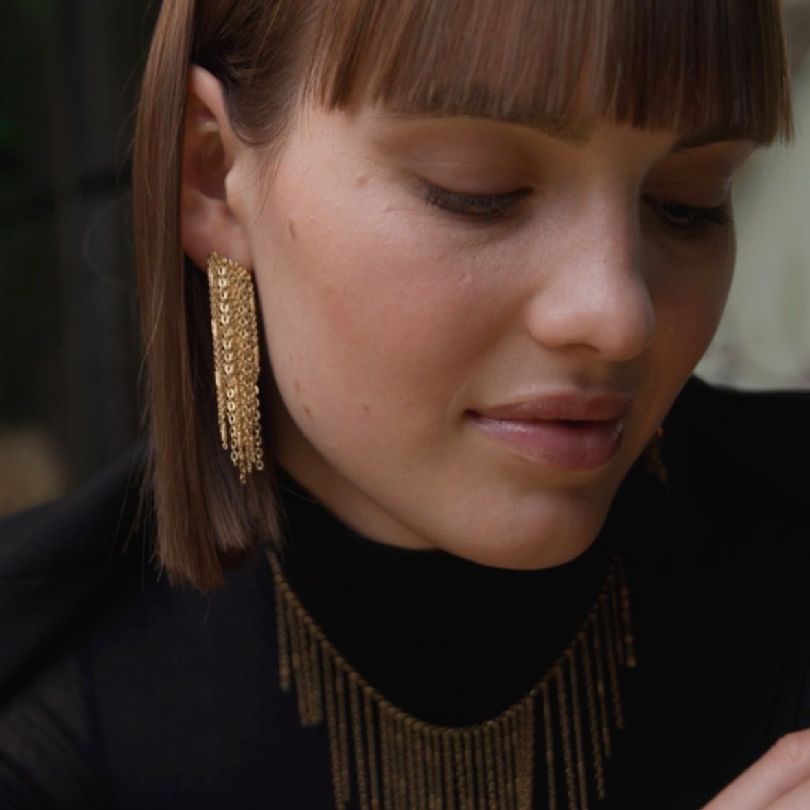 ORECCHINO WOMAN IN CHAINS PICCOLO