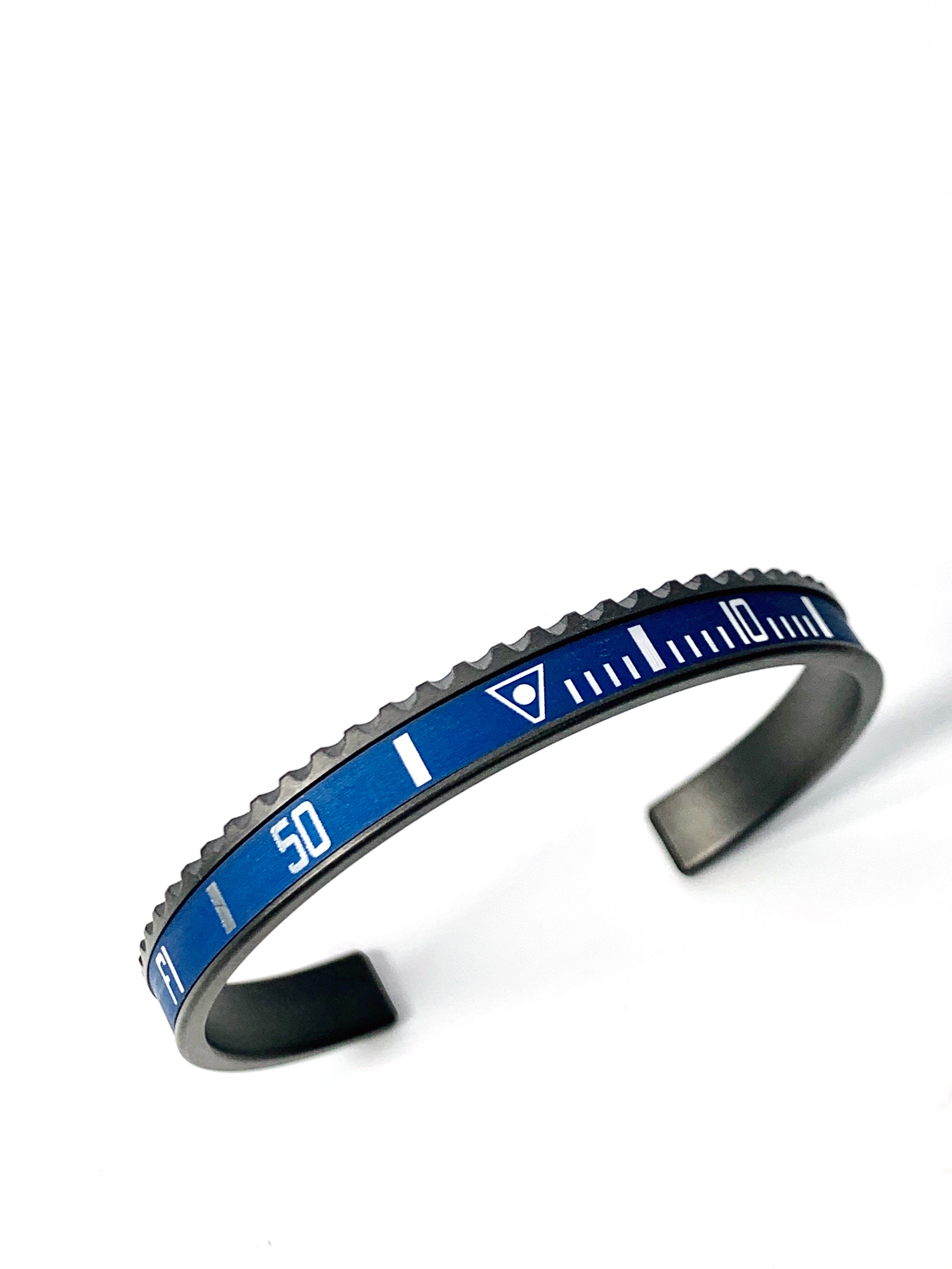 Bracciale Speedometer Vintage DLC Ghiera Blu SBR VM 5 DLC N.
